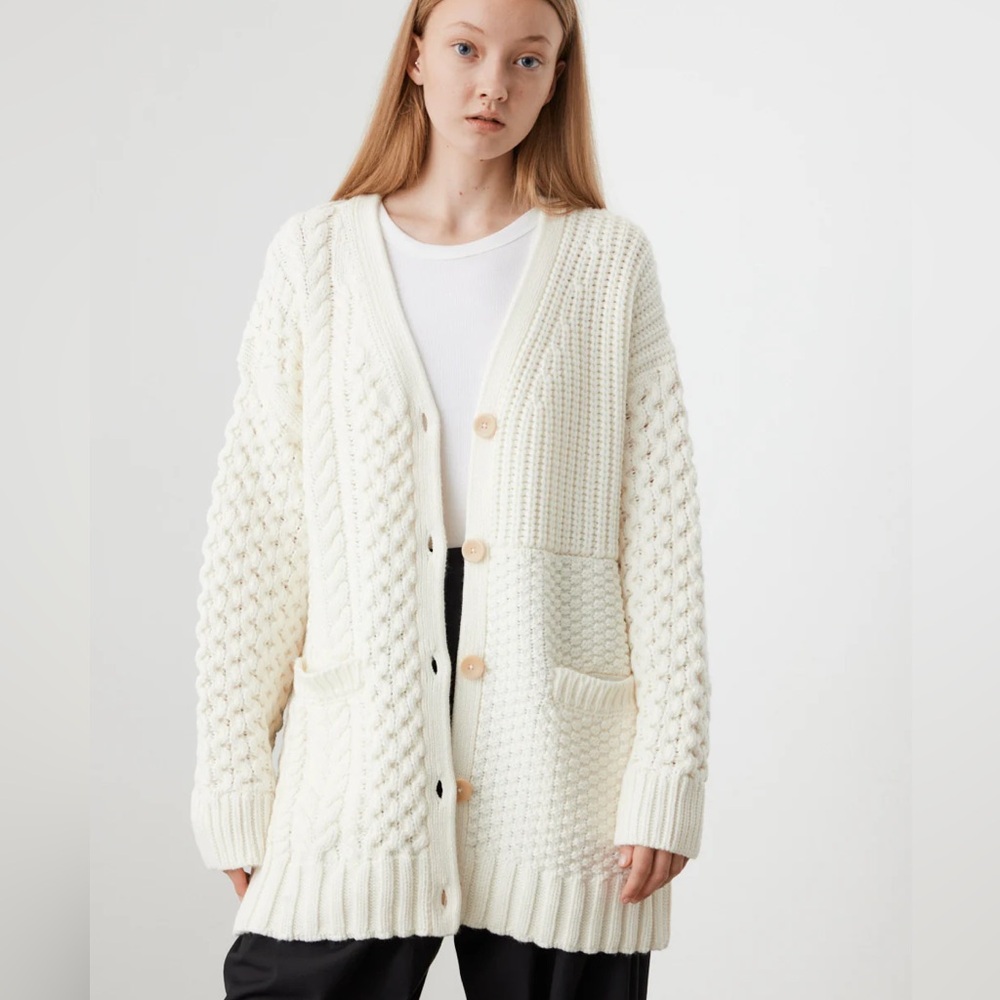 Patchwork knit cardigan (open to negotiate)